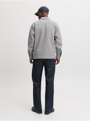 Jack & Jones Overshirt in Light Grey Melange