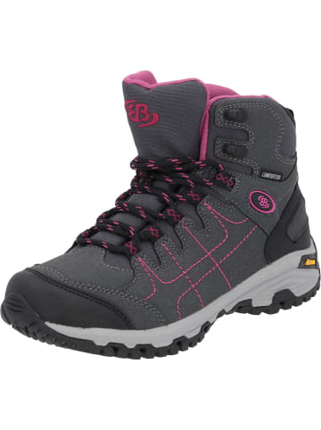 EB Shoes Trekkingstiefel in Grau / Schwarz / Pink