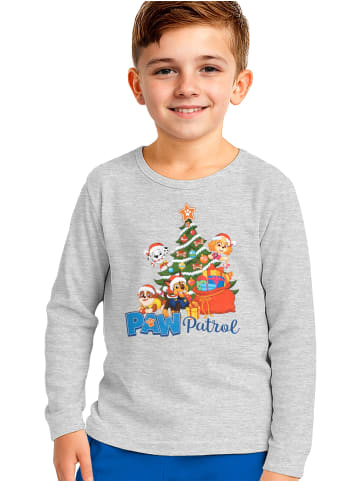 Paw Patrol Paw Patrol XMAS Schlafanzug Christmas Pyjama Set Langarm in blau/grau