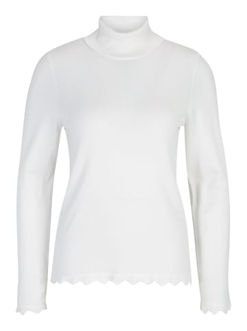 Betty Barclay Feinstrickpullover mit Wellenstruktur in Offwhite