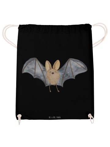 Mr. & Mrs. Panda Drawstring Bag Fledermaus Flügel ohne Spruch in Schwarz