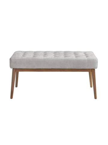 Angel Cerdá Bank 5107 in Grau / Walnuss – (B)100 x (H)40 x (T)45 cm