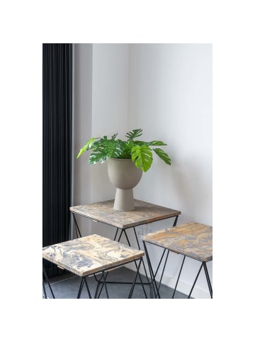 ebuy24 Übertopf Amalfi Sandfarben 19 x 19 cm