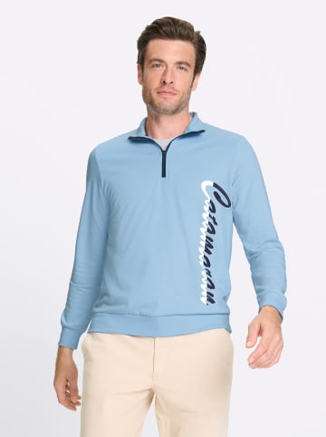 WITT WEIDEN Langarm-Shirt in eisblau-meliert