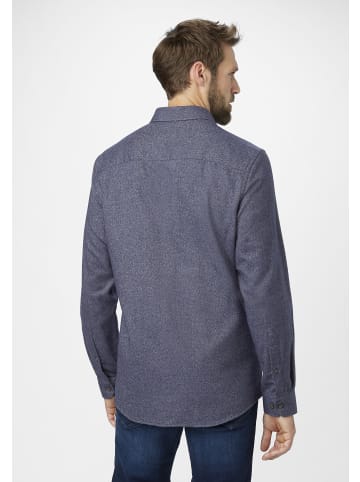 Paddock's Baumwollhemd Long sleeve in blue melange