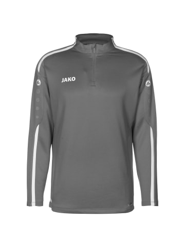 Jako Trainingspullover Striker 2.0 Ziptop in grau / weiß