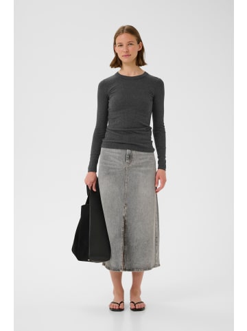 InWear Jerseytop DagnaIW Slim fit in Dark Grey Melange