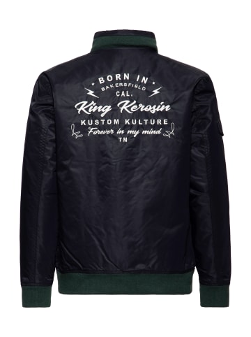 King Kerosin King Kerosin Übergangsjacke Kustom Kulture in schwarz