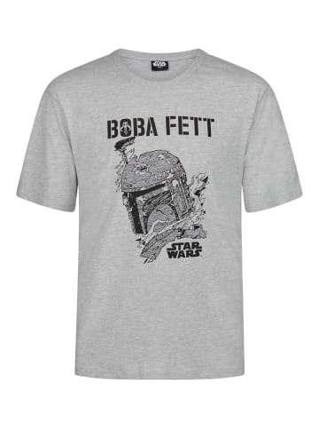 Star Wars T-Shirt kurzarm Star Wars Boba Fett in Grau