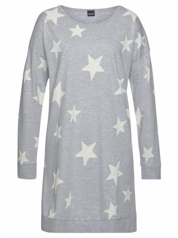 ARIZONA Nachthemd in rosa + grau