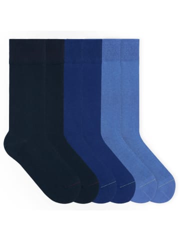 von Jungfeld Classic Socken-Set Signature Innenbund in Nachthimmel