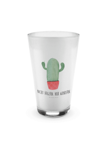 Mr. & Mrs. Panda Blümchentailglas Kaktus Wut mit Spruch in Transparent