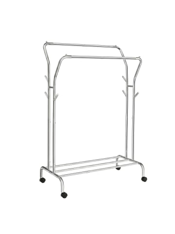 SONGMICS Kleiderständer Pataye in Silbern - (B)103.5 x (H)155 x (T)52.5 cm