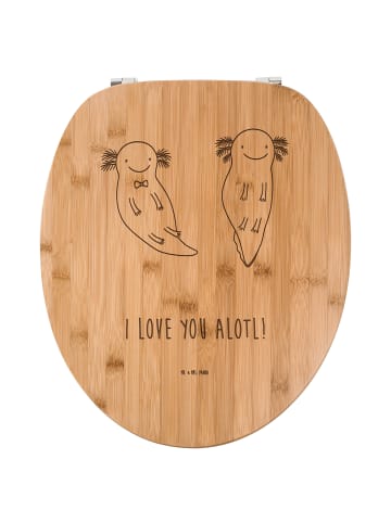 Mr. & Mrs. Panda WC-Brille Axolotl Liebe mit Spruch in Transparent