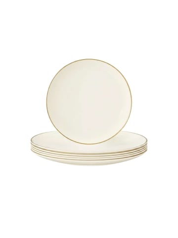 Seltmann Weiden 6er Set Frühstücksteller Savona Fine Diamond ø 22,6 cm in creme
