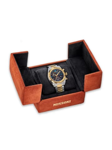 Missoni Analoguhr für Herren in silber