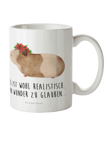 Mr. & Mrs. Panda Tasse Meerschweinchen Weisheit mit Spruch in Weiß