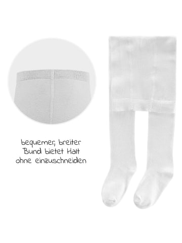 LaLoona Strumpfhose 2er Pack - Weiß - in weiss