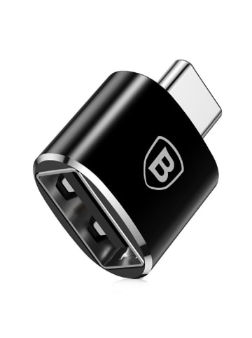 Baseus Baseus Adapter von USB auf USB Type-C Kabel OTG schwarz in Schwarz