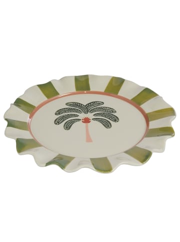 Butlers Teller PALACIO Palme handbemalt in Multicolor