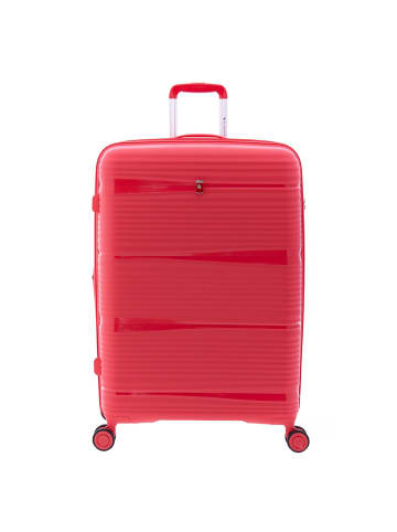 Gladiator 0800 4 Rollen Trolley 76 cm mit Dehnfalte in red