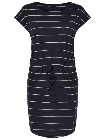 ONLY Mini T-Shirt Kleid mit Tunnelzug Kurzarm Rundhals Dress ONLMAY in Navy