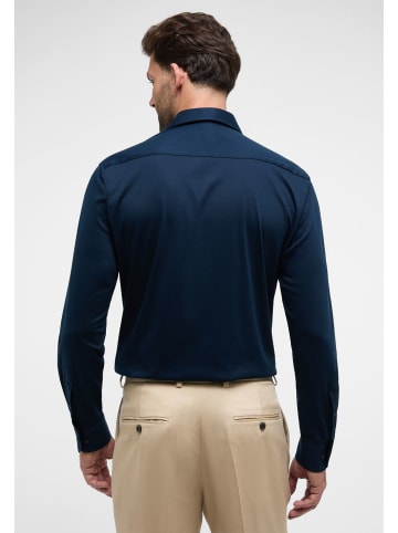 Eterna Jersey Shirt Jersey Langarm in Blau