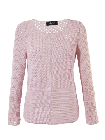 Aniston CASUAL Rundhalspullover in rose