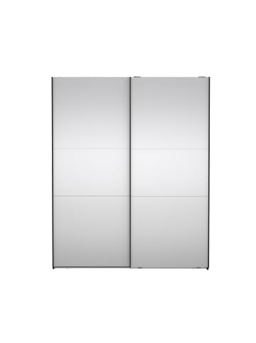 ebuy24 Schiebetürenschrank Como (2-türig) Schwarz 179 x 67 cm