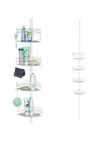 bremermann Teleskop-Badregal 4 Ablagekörbe