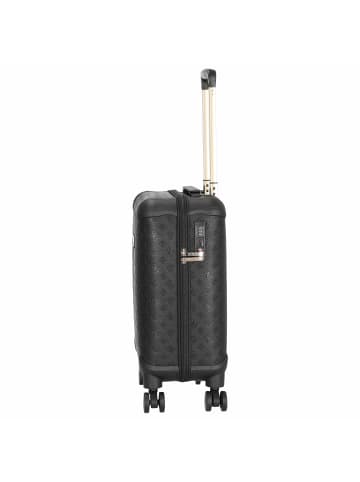 Guess Wilder 18 IN - 4-Rollen-Kabinentrolley 53 cm S (dark taupe logo) in schwarz