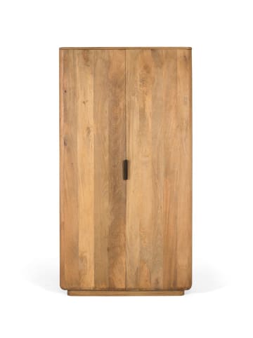 Giner y Colomer Kleiderschrank aus Mangoholz mit abgerundeten Ecken in Brown