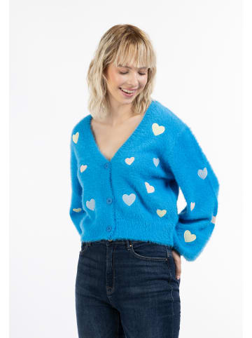 myMo Damen Strickjacke in Blau