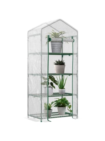 Outsunny Gewächshaus in Weiß 70L x 50B x 160H cm