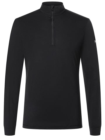 super.natural Merino Longsleeve in schwarz