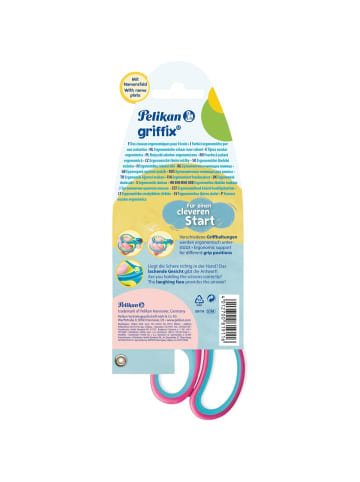 Pelikan Schulschere griffix rund Rechtshänder LovelyPink