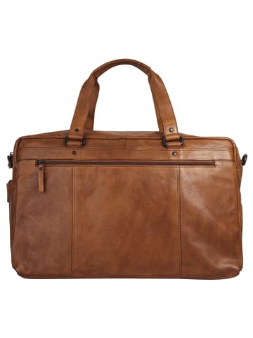 SPIKES & SPARROW Reisetasche echt Leder in cognac