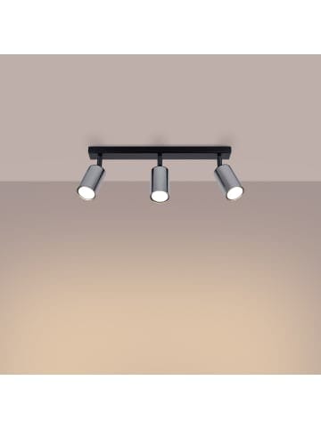 Nice Lamps Plafond SOLARA 3 schwarz/chrom H 15