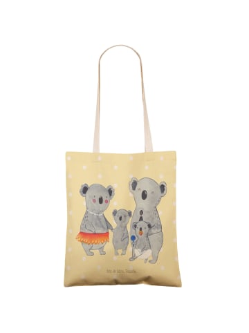 Mr. & Mrs. Panda Stofftasche Koala Familie ohne Spruch in Gelb Pastell