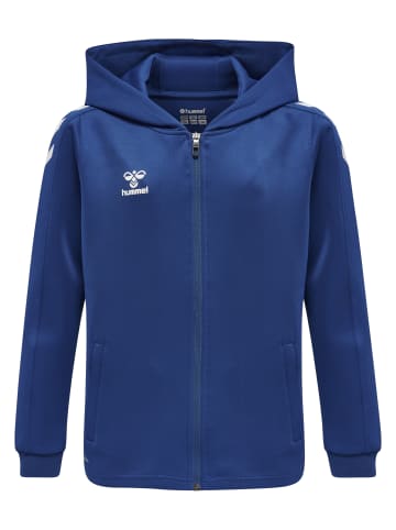 Hummel Reißverschluss Kapuzenpullover Hmlcore Kinder in TRUE BLUE