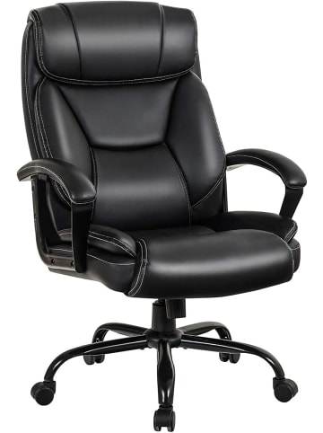 COSTWAY Bürostuhl Chefsessel in Schwarz