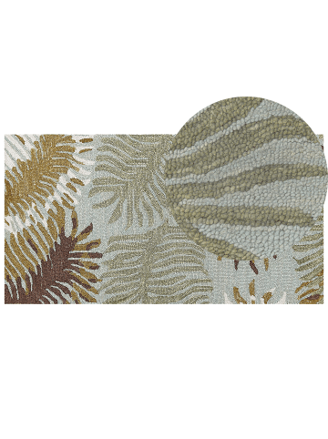 Beliani Vintage VIZE in Bunt/Weiß/Braun - (W) 80 x (H) 1.5 x (L) 150 cm