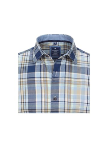 Redmond Langarm FreizeitHemd für Herren in blau