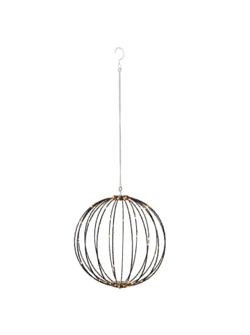 STAR Trading LED Drahtkugel Leuchtkugel faltbar 126LED für Innen Außen D: 40cm in schwarz