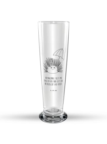 Mr. & Mrs. Panda Bierglas Seeigel mit Spruch in Transparent