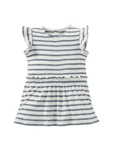 PETIT BATEAU Kleid Flügelarm Ringel in Blau