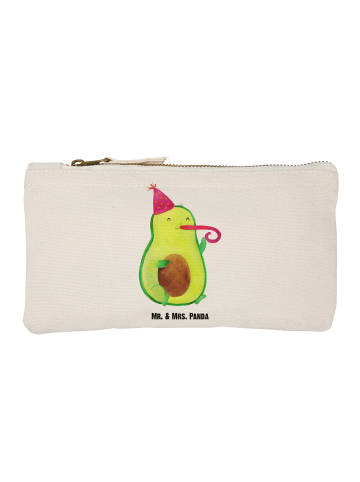 Mr. & Mrs. Panda kosmetiktäschchen Avocado Party Zeit ohne Spruch in Weiß