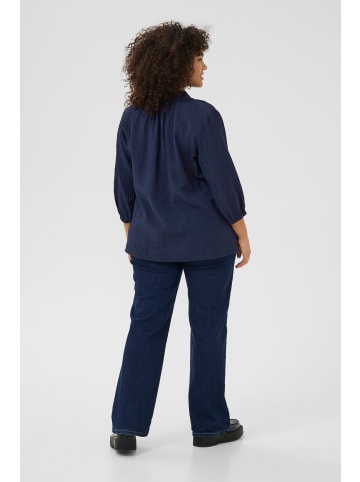 KAFFE curve Langarm-Bluse KClean in Midnight Marine
