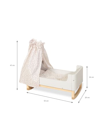 Pinolino Puppenwiege Malea, 6-tlg., 50 x 26 x 24 cm