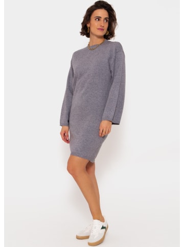 SASSYCLASSY Ultra Oversize Strickkleid in Grau